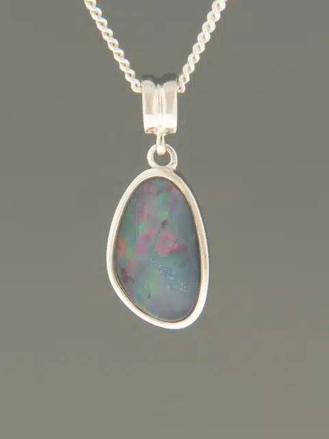 Opal Pendant - Sterling Silver