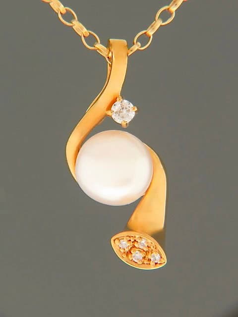 Pearl Enhancer Pendant - Gold Vermeil
