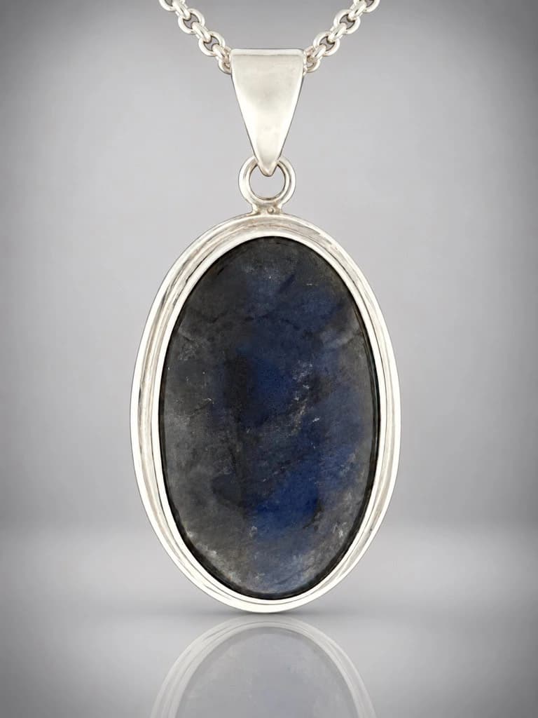 sterling silver labradorite pendant