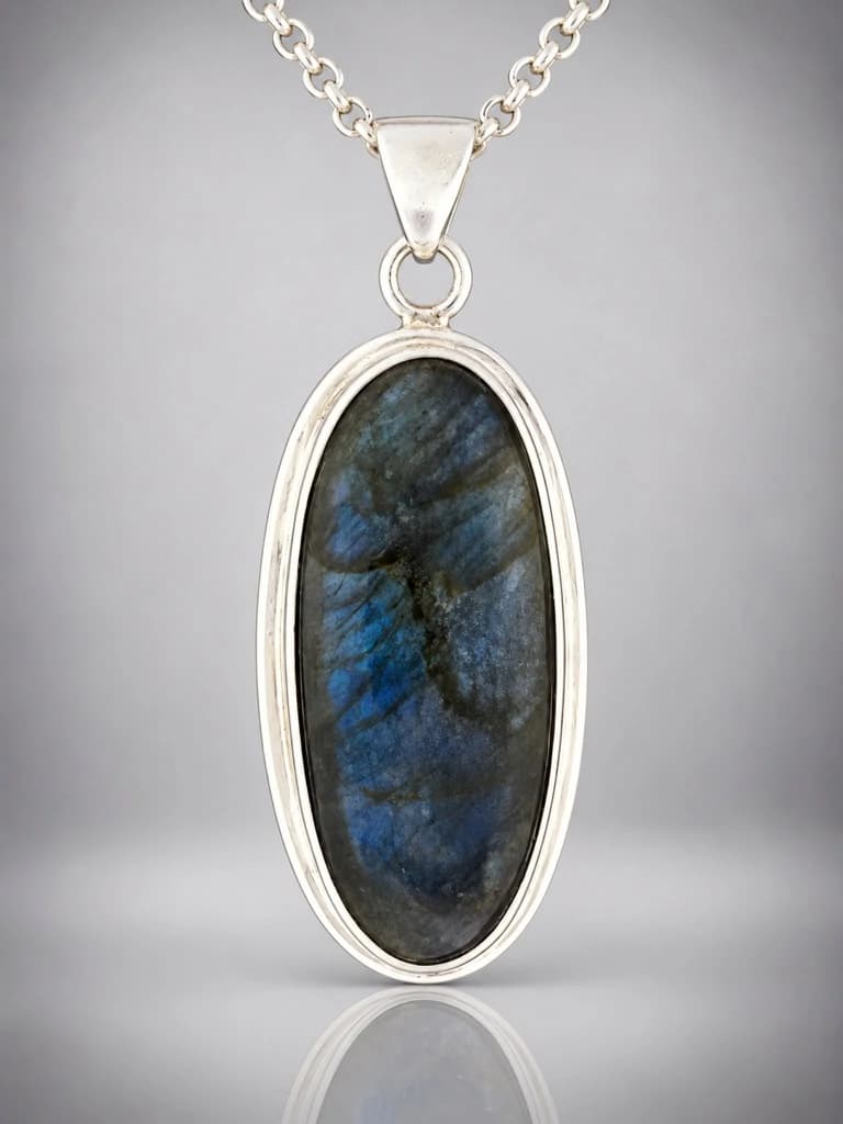 Sterling silver Labradorite pendant