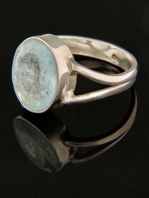 Aquamarine Ring - Sterling Silver - AQ110R