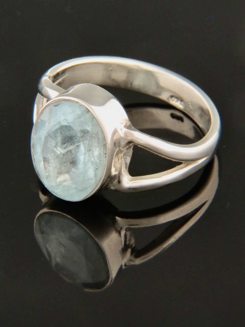 Aquamarine Ring - Sterling Silver - AQ112R