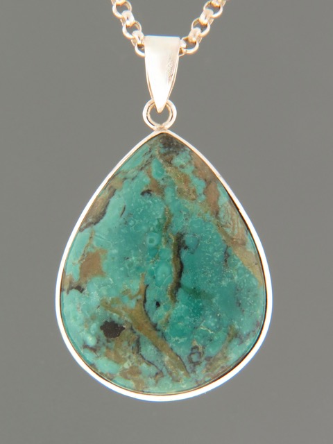 Turquoise Pendant - Sterling Silver - TQ306