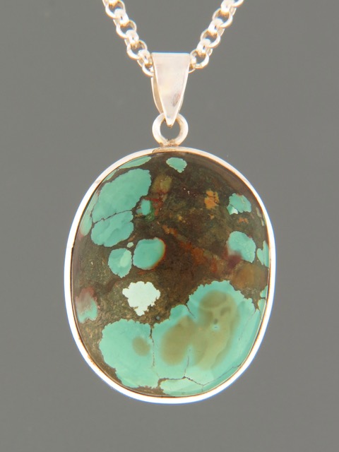 Turquoise Pendant - Sterling Silver - TQ304