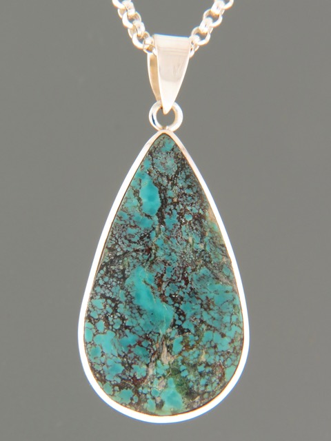 Turquoise Pendant - Sterling Silver - TQ303